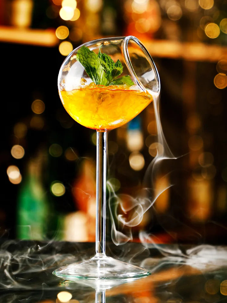 Creative Cocktail Glass - Porcupine Fish/Swan/Rose/Octopus/Bird Design Cocktail Glass, Novelty Drink Cup for KTV Bar Night Party