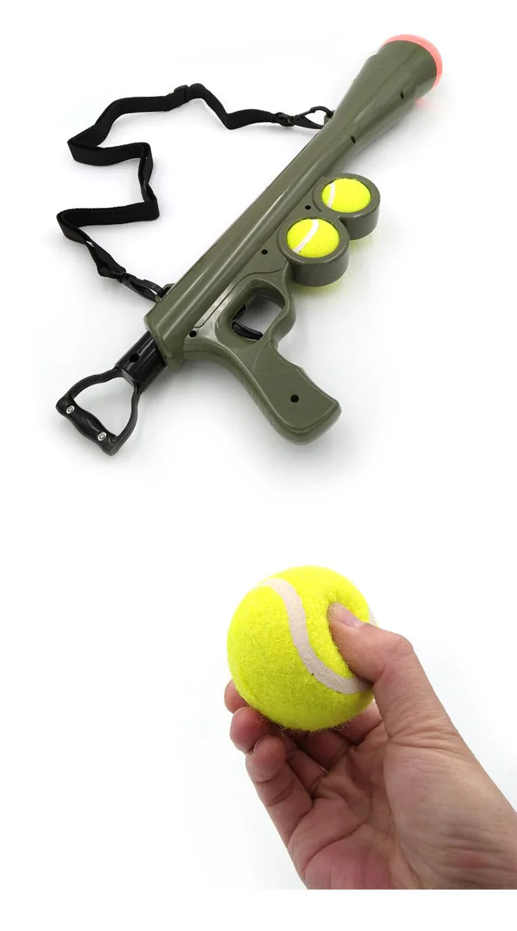 Pet Dog Ball Launcher, Tennis Ball Launcher Toy—Launches Ball