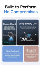 original GT60 Drone 4.3-inch Large Screen Foldable drone 8K HD Dual Camera Gps Brushless Optical Avoidance Airdrop RC Quadcopter