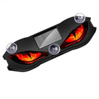 Solar Powered Car Neon Light Wireless Cool DEMON EYE Led Ambient Light Suction Cup USB Rechargeable Atmosphere Breathing Lamp