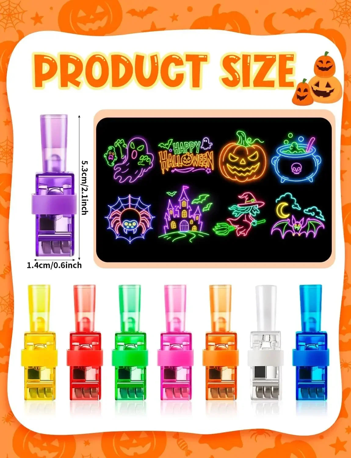 None Halloween Finger Lights Toys Bright lights Halloween Party Favors Toys Halloween Goodie Bag Fillers Trick or Treat Toys