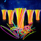 50/100Pcs Fluorescence Sticks Party Multicolor Glowing Stick Bright and  Bendy