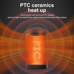 Portable Touch Screen Remote Control Cooling Heating Fan 1400W, 3 Wind Speeds 8H+ Timer Oscillating Space Heater for Home Bedroom Office