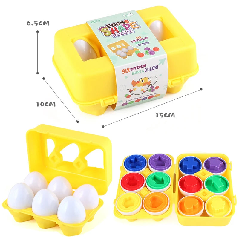 Montessori Learning Education Toys Matching Smart  Eggs Toy Game