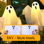 Solar Ghost Halloween Pathway Lights