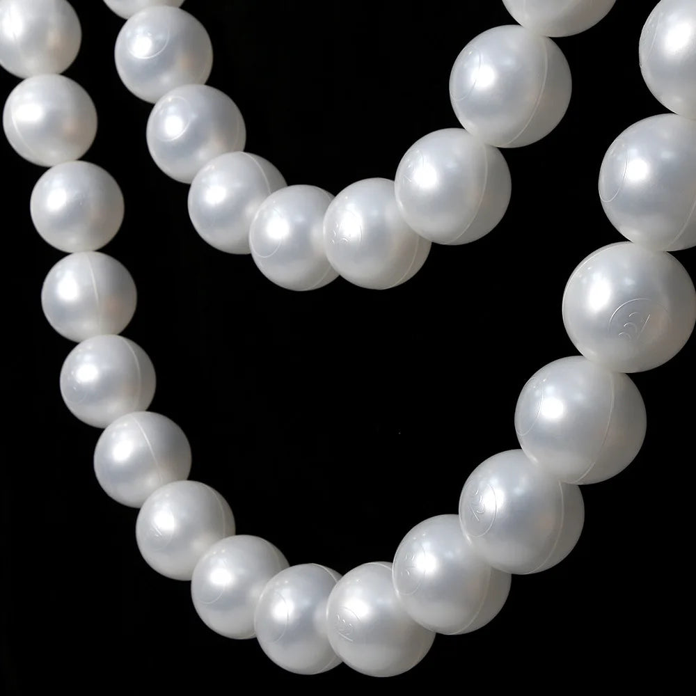 Wedding Backdrop Wall Decor - Faux Large Pearl - DIY Beaded Garland White Ball Pendant & Figurine