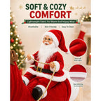 Pet Dog Christmas Santa Claus Riding Dog Costume Christmas Clothes Claus Rider Outfit With Hat Riding Deer Costume Pet Supplies