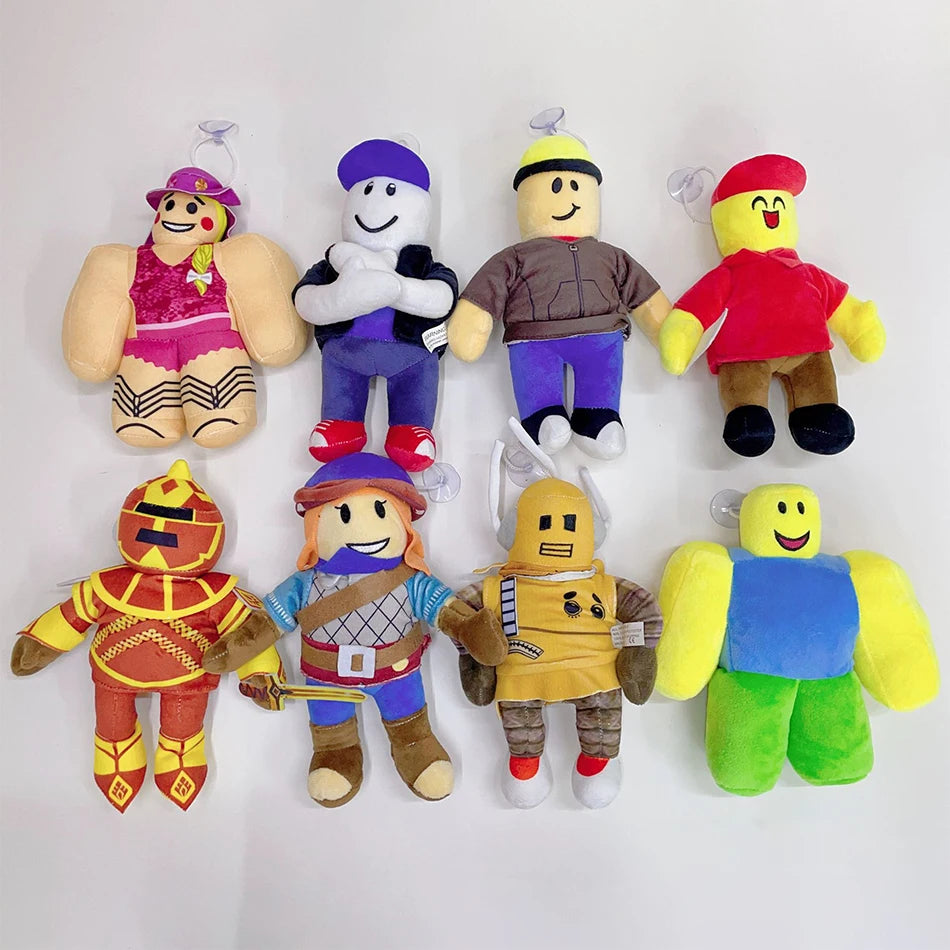 NEW 22cm Roblox Game Experiment Noob Plush Anime Kawaii Peripheral Stuffed Doll Plush Toys Children Birthday Christmas Gift