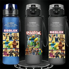 New Robloxs Figure Student Casual Sports Water Cup Plastic Frosted Cups Student Daily Necessities Gifts 560ml