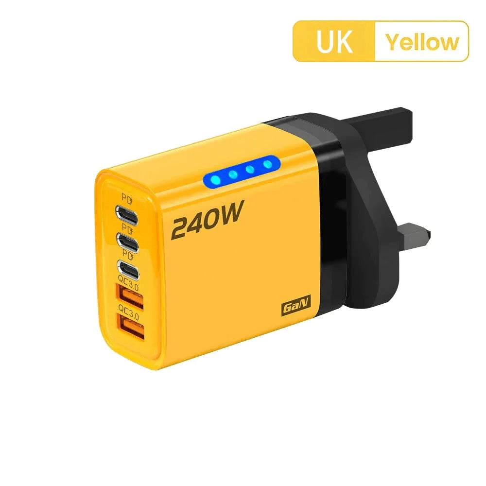 240W 5-in-1 USB-C GaN Desktop Charger