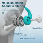 Silicone Noise Cancelling Earplugs Noise Filter Sleep Swimming Waterproof