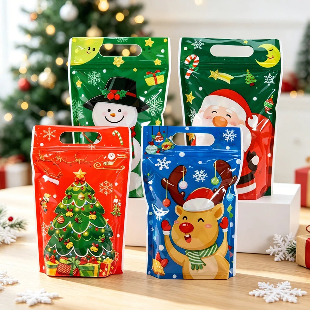 Resealable Christmas Gift Bags – 10 or 20 Pack