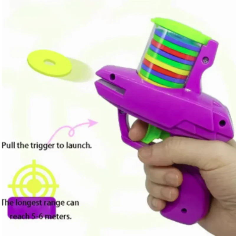 Pet's UFO Radish Gun Toy Safety Outdoor Interactive Decompression Fun Bullet Battle Game for Pets