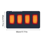 Electric Blanket Body Warmer Electric Heating Pad 12V Soft Heating Mat 9 Adjustable Temperature Electric Heat Blanket for Winter