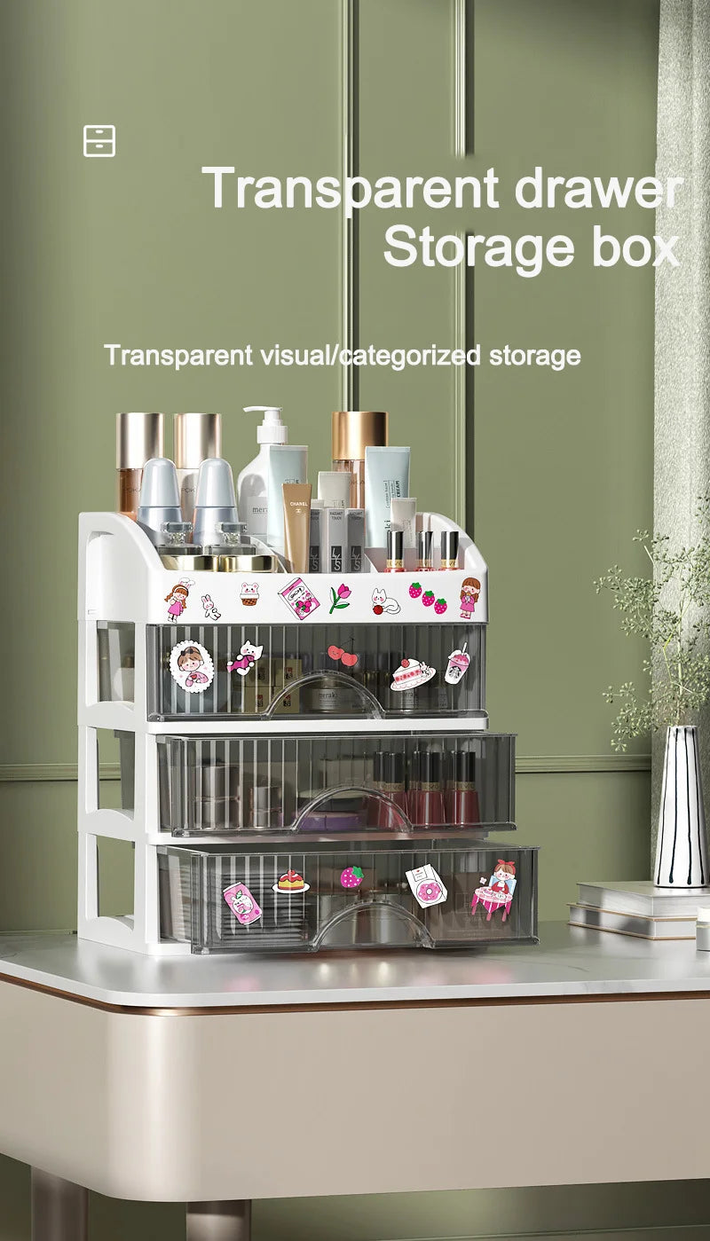New 1Pc 5-layer Makeup Storage Box Debris Storage Box Drawer cabinet