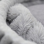 Home Plush Winter Cat Nest Dog Nest Warm Detachable and Washable Round Cat Nest Pet Bed Seasonal Universal Decoration