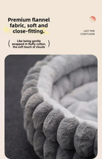 Home Plush Winter Cat Nest Dog Nest Warm Detachable and Washable Round Cat Nest Pet Bed Seasonal Universal Decoration