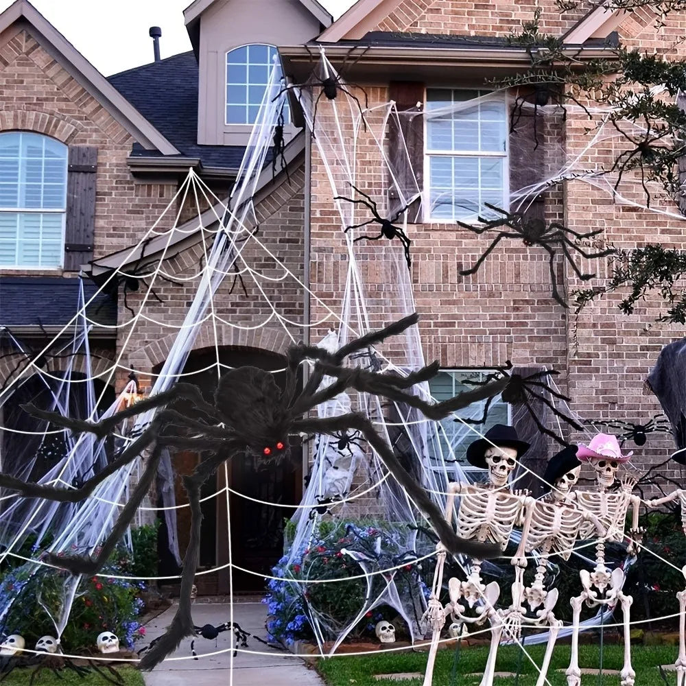 Giant Halloween Spider Decoration for Indoor & Outdoor Use