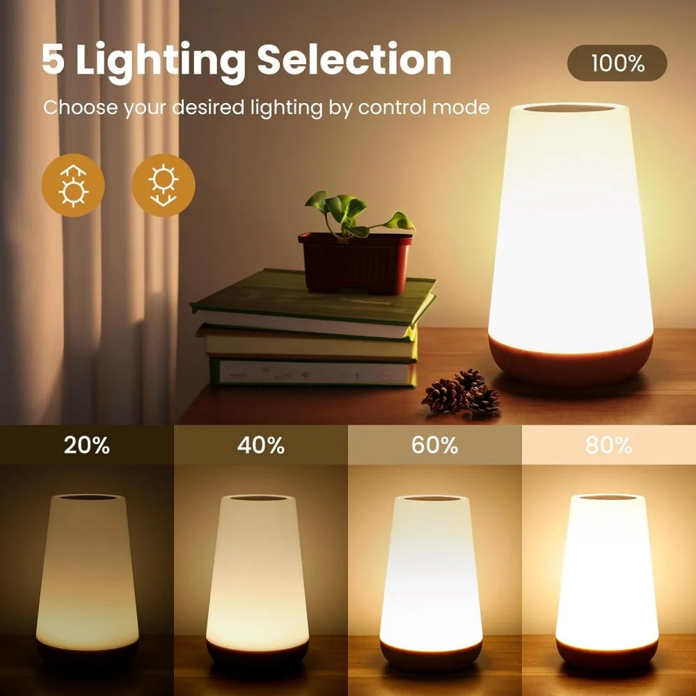 Usb Rechageable Dimmable Touch Lamp Bedroom Portable Table Bedside lamp