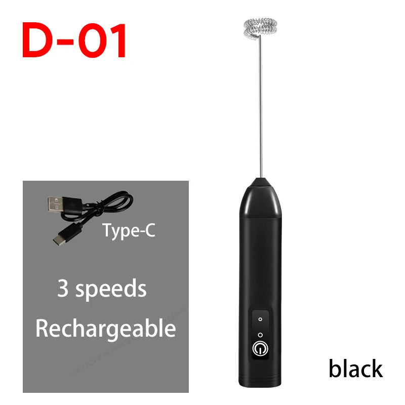 Rechargeable Milk Frother & Egg Whisk — 3 Speeds