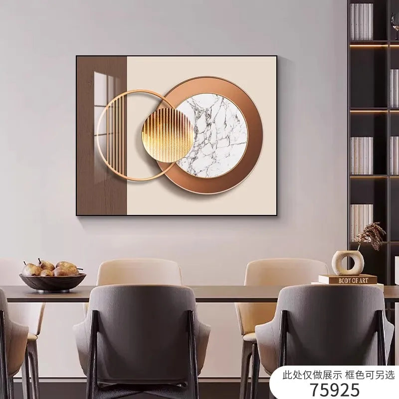 Modern Luxury Electric Meter Box Decorative Painting Abstract Hanging Painting 2024 New Distribution Box Switch Box Electric Met