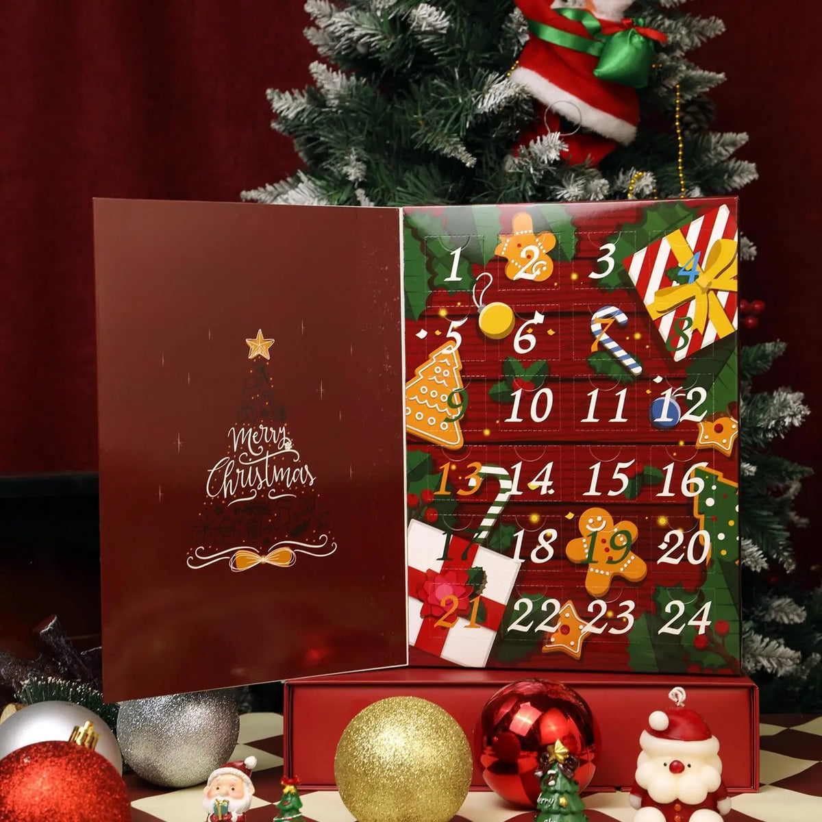 Christmas Advent Filling Box 24-Day Fillable Reusable Kids Christmas calender