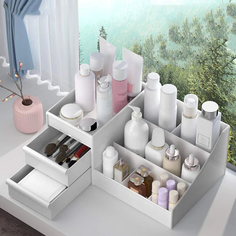 New Drawer Makeup Storage Box Dormitory Finishing Plastic Shelf