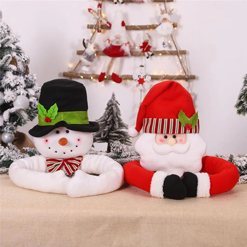 Snowman Santa Claus Christmas Doll Christmas Tree Top Decoration New Year Festival Decoration Atmosphere Decorations Supplies