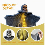 Glowing Skull Gauze Hanging Ghost Halloween Decoration