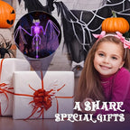 Halloween Solar Bat & Skeleton Garden Stake Lights – 2 Pack