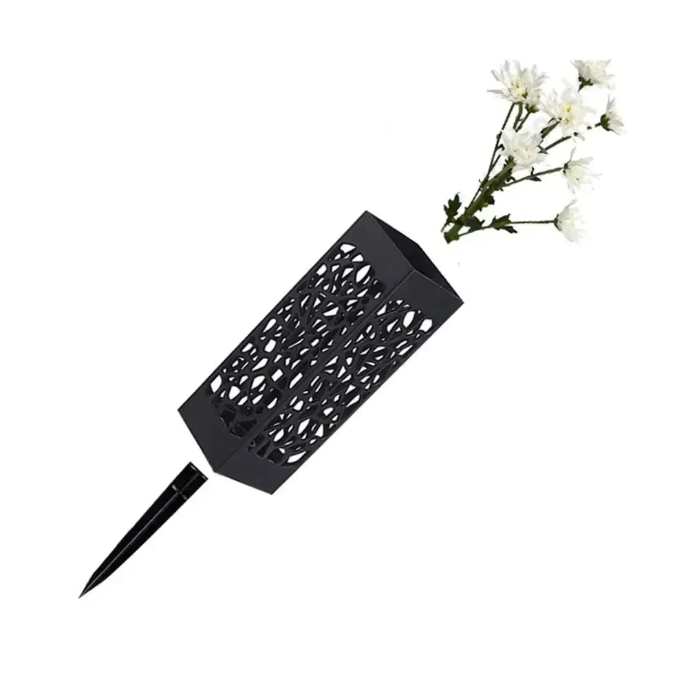 1/2/4PCS Cemetery Vase Plastic Cemetery Vase Decorations Gravestone Grave Yard Ground Outdoor Flower Marker Home Decorations