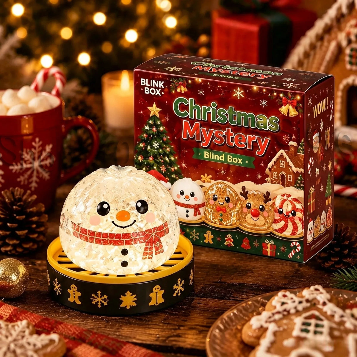 2027 Christmas Dumpling Squishy 8.5CM Snowman Elk Santa Claus