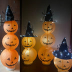 Halloween Pumpkin Lantern Jack O Hanging Paper Lanterns With Lights for Halloween