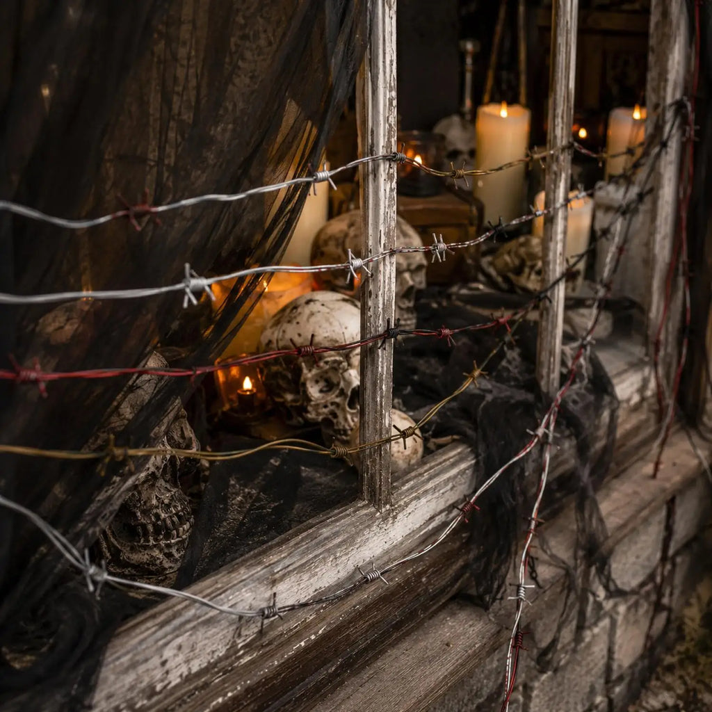 Barbed Wire Halloween Prop for Fence Decoration