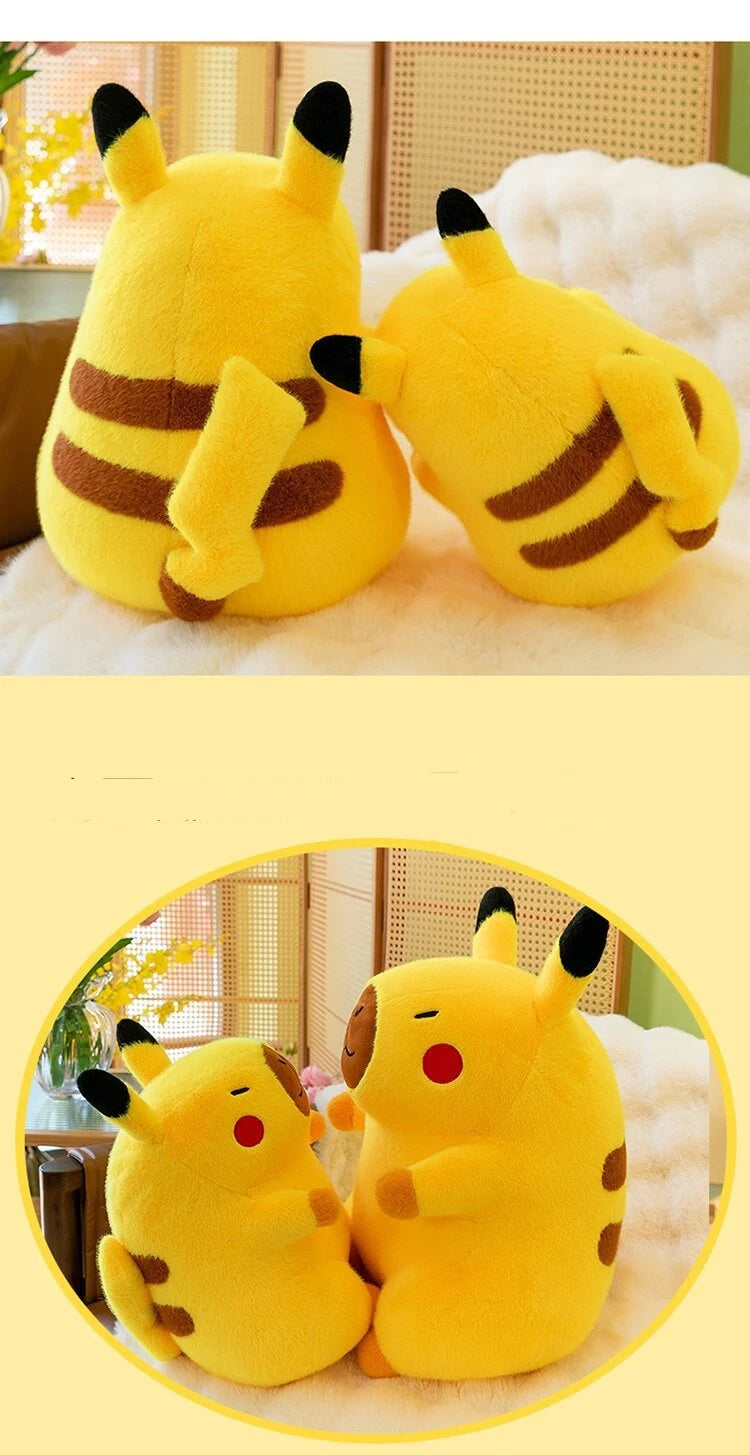 50cm Cute Lifelike Capybara Plush Toy Kawaii Transform Simulation Animal Soft Stuffed Doll Pillow Big Size Kids Birthday Gift