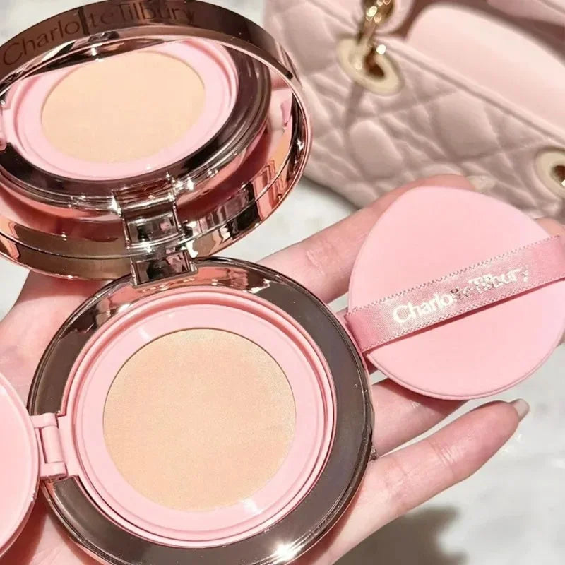 Hot Sale Charlotte Brand Setting Spray Fine Texture Powder Small Gold Plate 2 Color Powder Blusher Essence Oil Tilbury Cosmetics