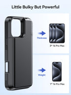 NEWDERY Battery Case for iPhone 16 Pro Max 16Pro 16 Plus 1 Bank Rechargeable battery