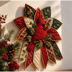 2026 DIY Sewing Kit Christmas Door Hanging Wreath Quilted Fabric DIY Handmade Christmas Tree Holiday Craft Home Decoration Gifts