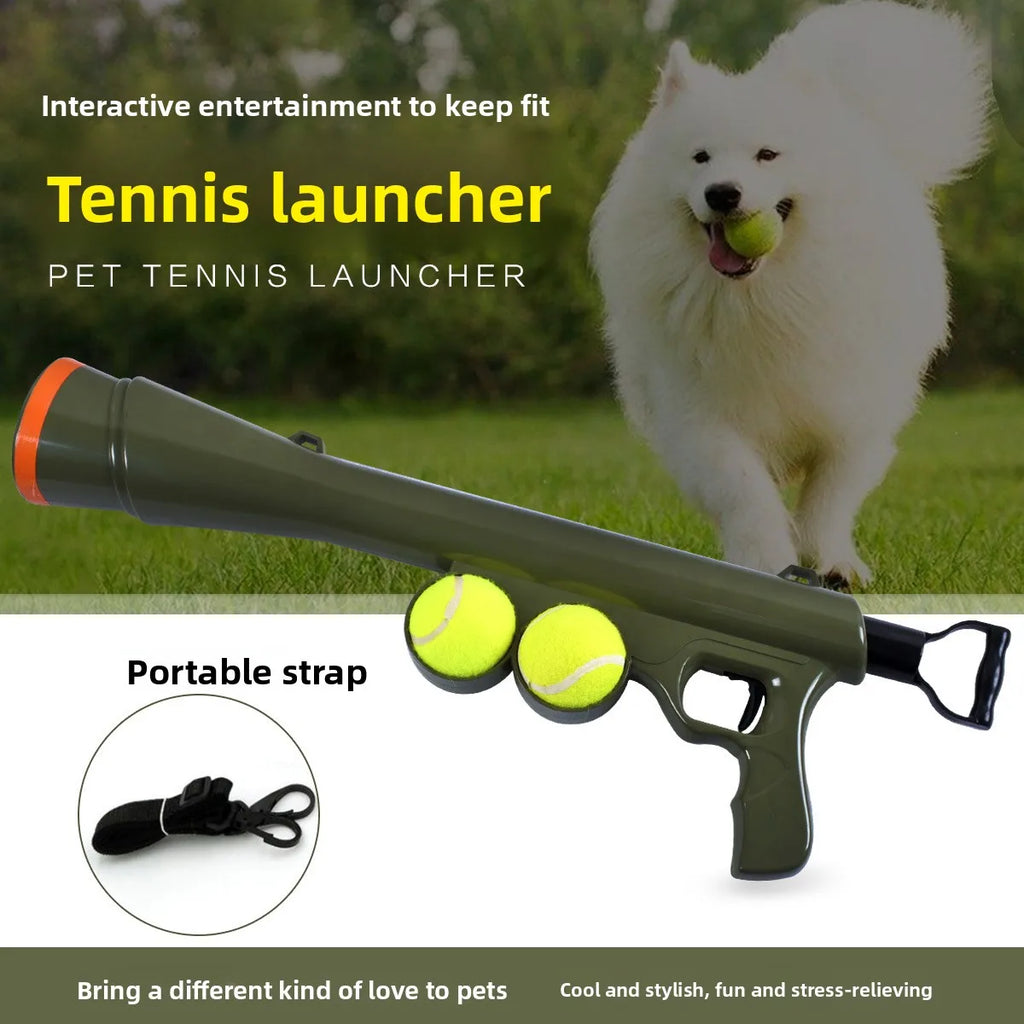 Pet Dog Ball Launcher, Tennis Ball Launcher Toy—Launches Ball