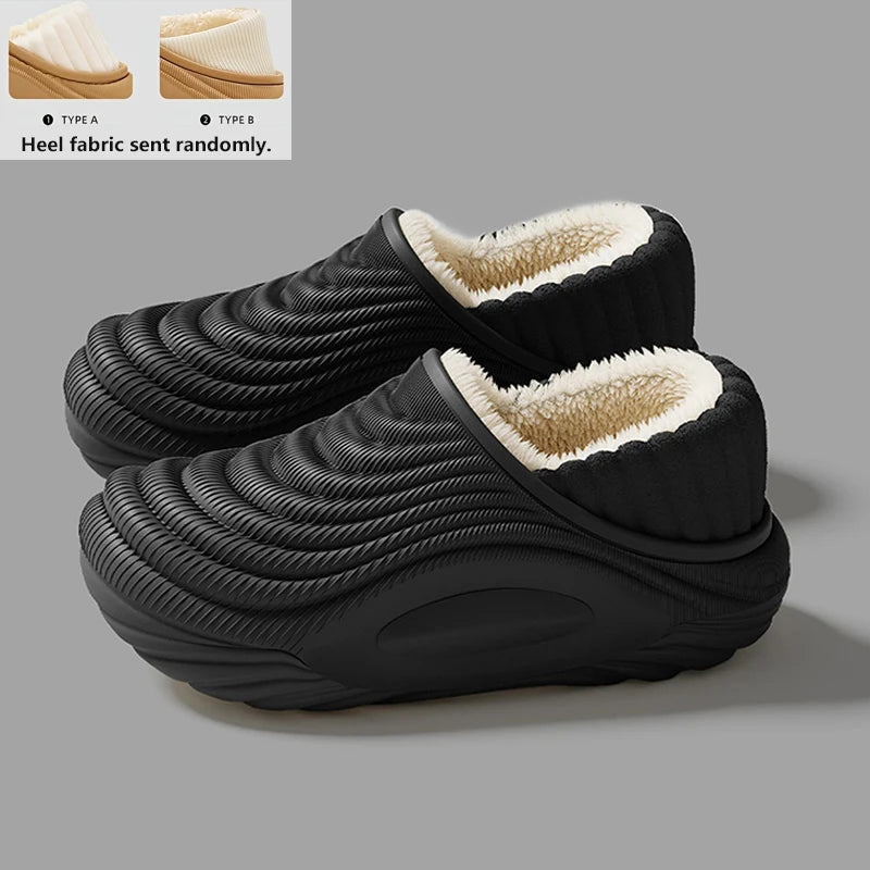Women's Plush-Lined EVA Non-Slip Slippers