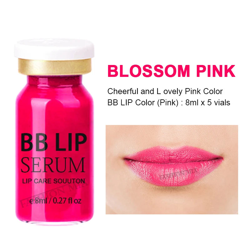 Korea 8ml BB Lips Cream Serum Starter Kit Persistent Colorfast Lip Gloss Pigment Moisturizing Lip Skin Care Treatment