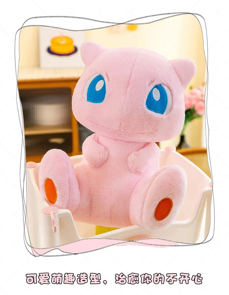 35/45CM New Pokemon Mew Plush Cute Huge Toys Pink Mew Anime Doll Cute Stuffed Plushie Gift For Children Birthday Kids