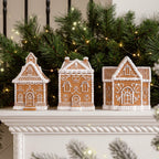 Cozy Gingerbread House Candle Jar with Lid Concrete Silicone Mold Collection Christmas Home Decoration