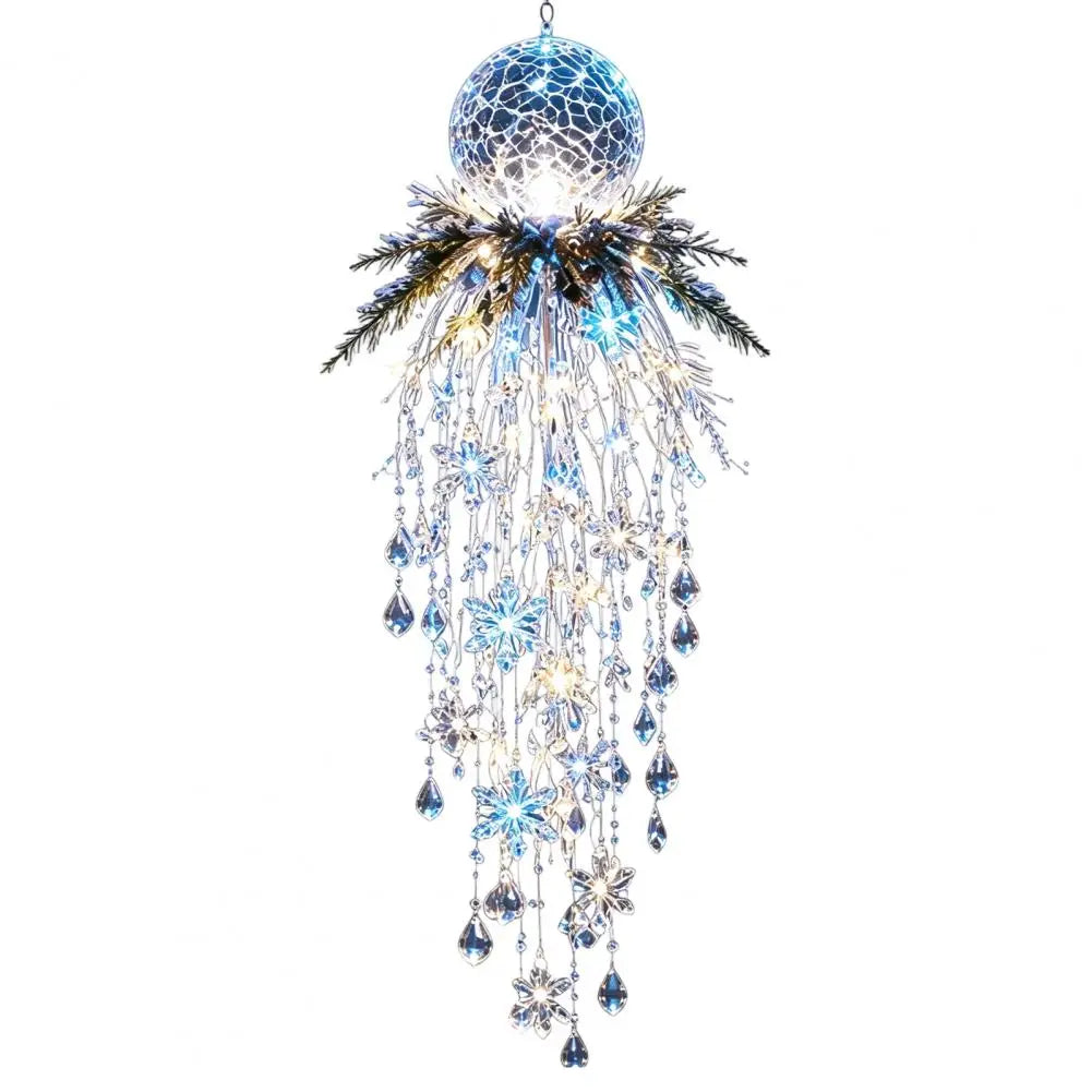 Snowman & Snowflake LED Waterfall Christmas Lights