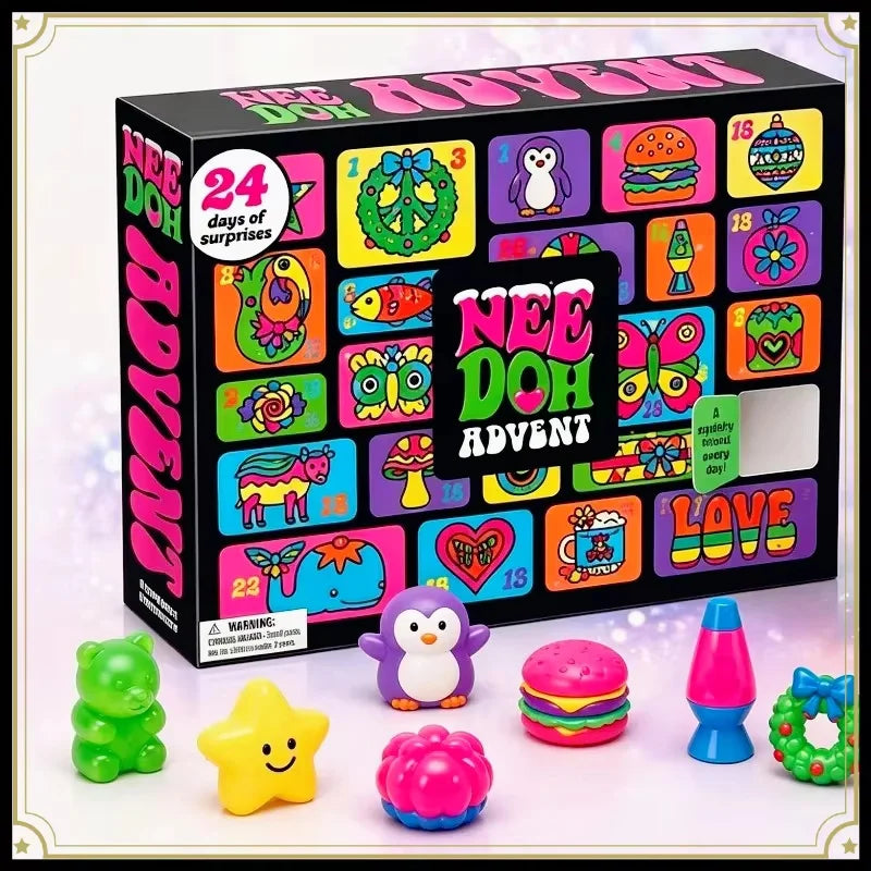 NeeDoh 24-Day Advent Calendar 2026 – Kids' Surprise Gift
