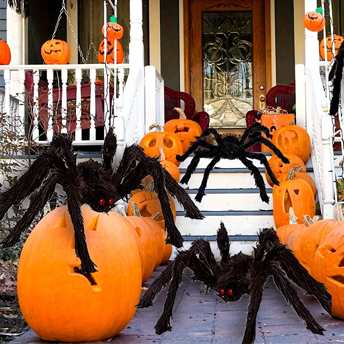 Giant Halloween Spider Decoration for Indoor & Outdoor Use