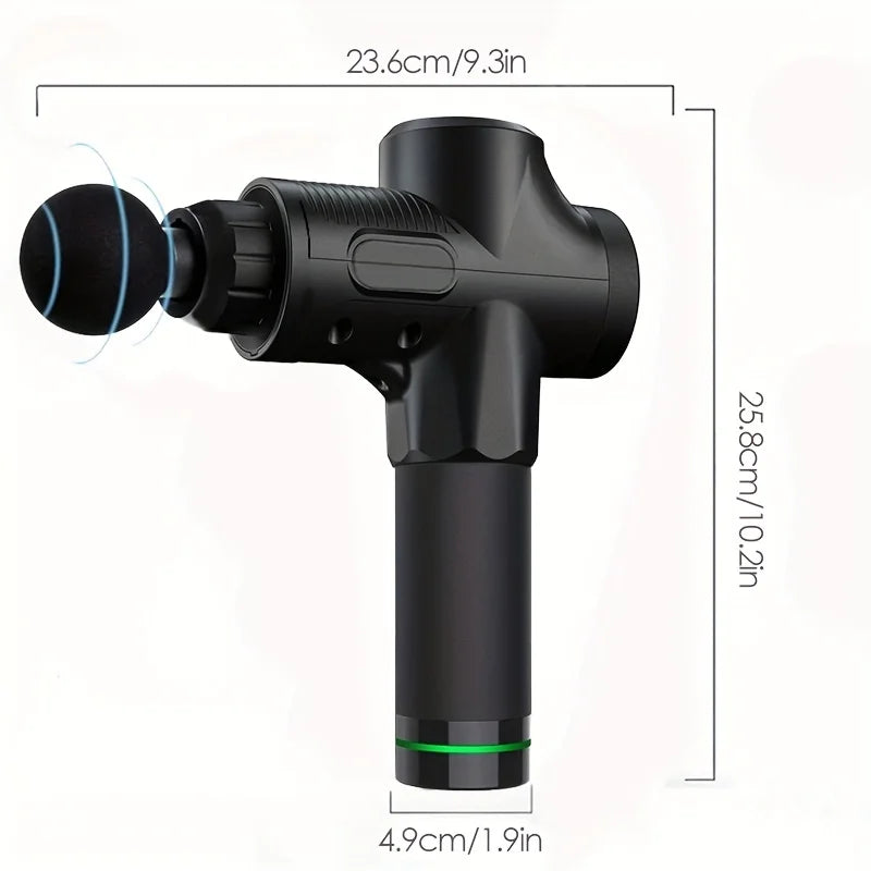 Fascial Massage Gun Electric Waist and Back Massager High-Frequency Vibration  Muscle Relaxation Electric Shoulder Massage Gun