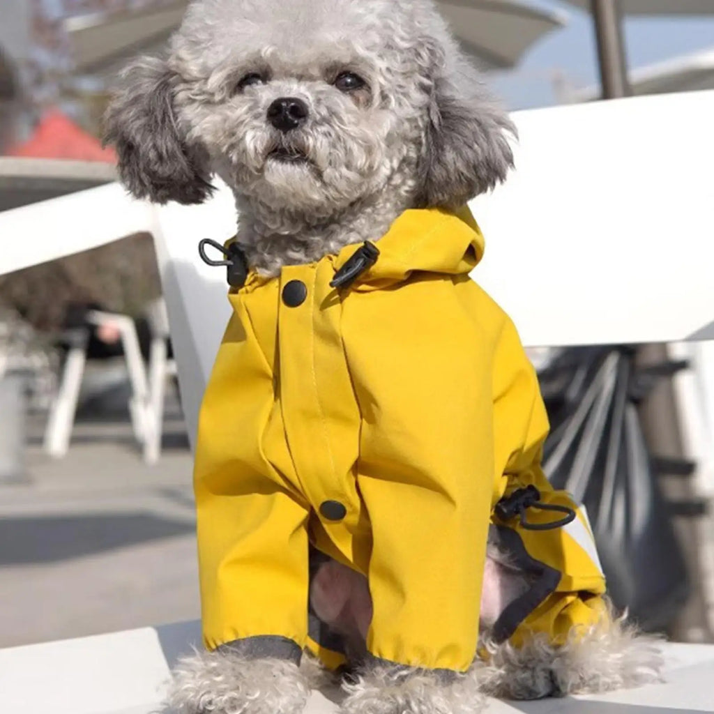 Waterproof Dog Raincoat Adjustable Lightweight Pet Rain Jacket for Small Medium Large Dogs Winter Outdoor Walking Activities