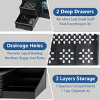 Bathroom Countertop Organizer With Drawers Cologne Organizer For Men
