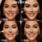 New Color Blocking Huda Easy Bake Fragrance Free Loose Baking and Setting Powder Beauty Oil Control Matte Makeup Setting Spray